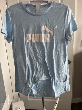 PUMA Light Blue Logo Tee